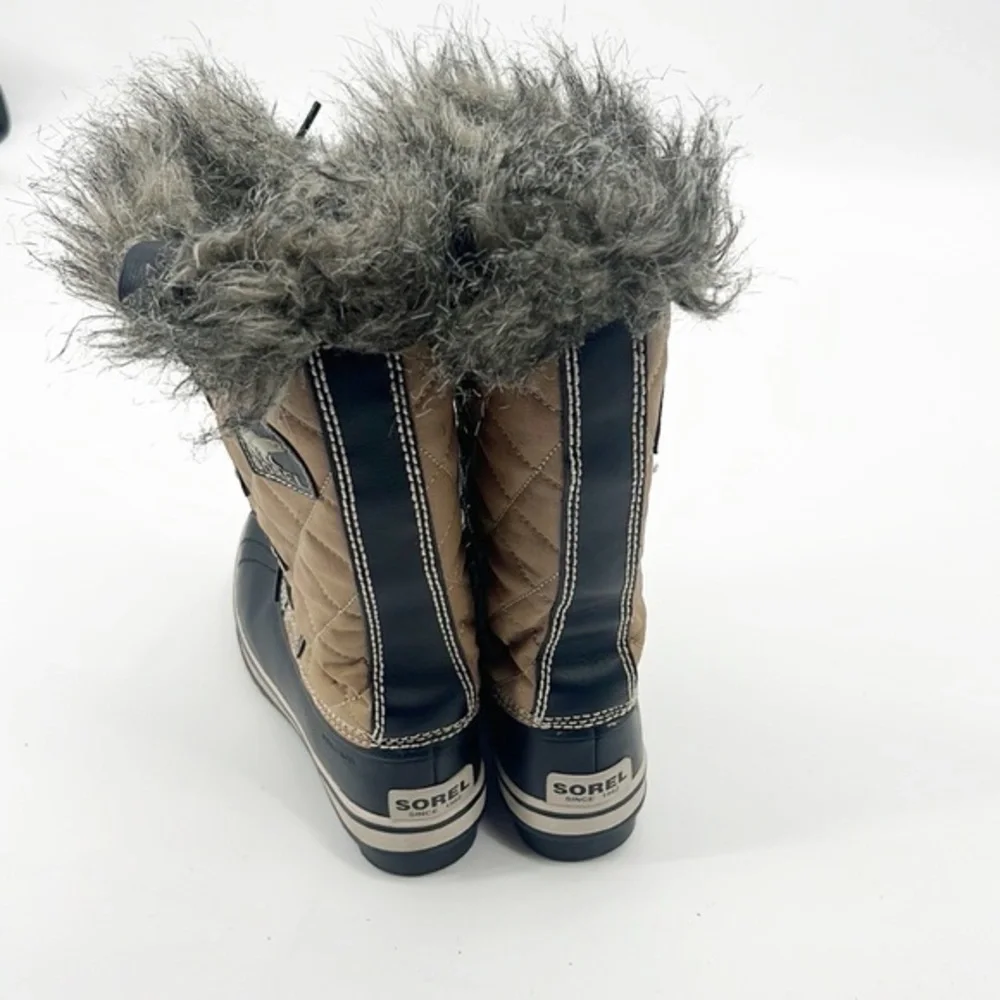 NWT Sorel Women’s Torfino Cate Winter Boot In Twill And Black Size 5